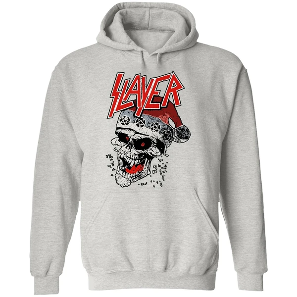 Slayer Laughing Skull Holiday Christmas Hoodie - Image 9