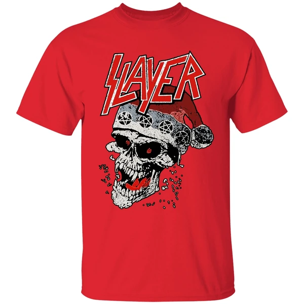 Slayer Laughing Skull Holiday Christmas Shirt - Image 4