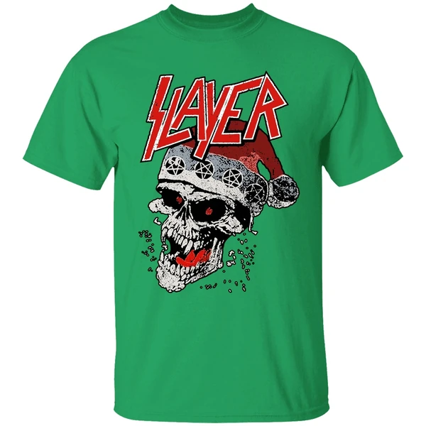 Slayer Laughing Skull Holiday Christmas Shirt - Image 8