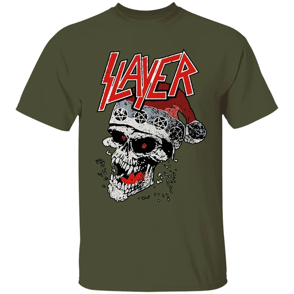 Slayer Laughing Skull Holiday Christmas Shirt - Image 9