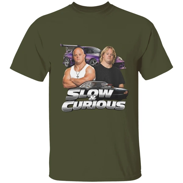 slow and curious shirt militarygreen