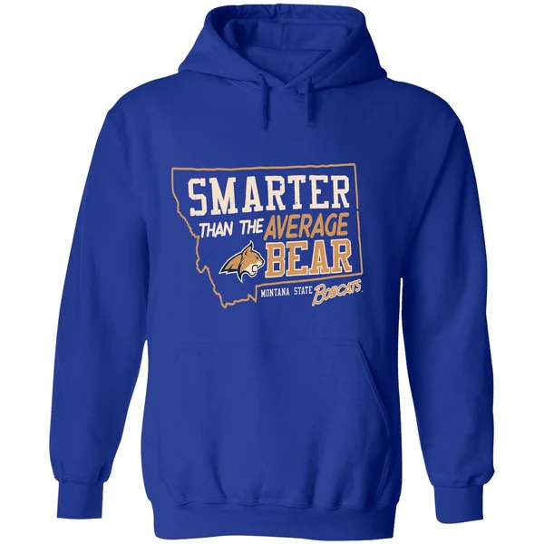 Smarter Than The Average Bear Montana State Bobcats Hoodie - Image 7