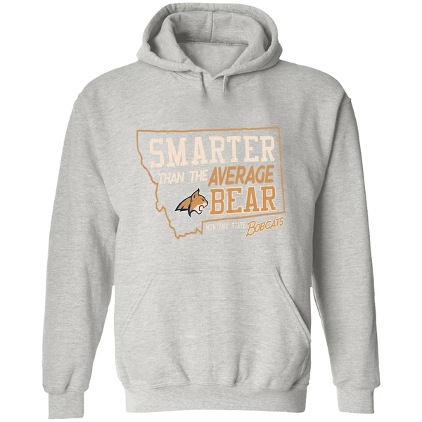 Smarter Than The Average Bear Montana State Bobcats Hoodie - Image 9