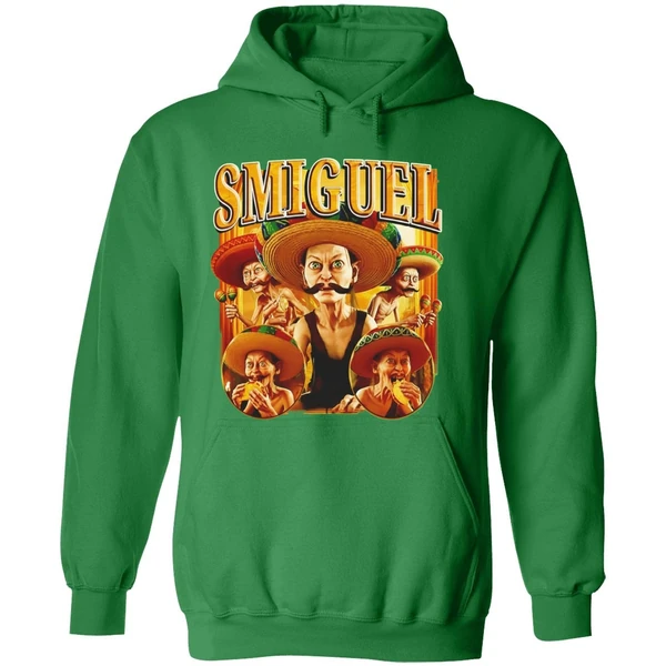 Smiguel Gollum Wearing Sombrero Mustache Lord Of The Rings Parody Hoodie - Image 2