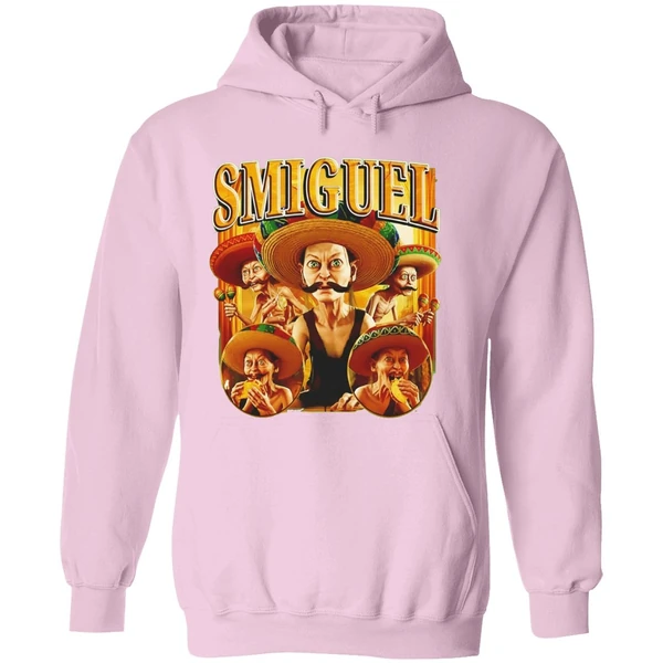 Smiguel Gollum Wearing Sombrero Mustache Lord Of The Rings Parody Hoodie - Image 5