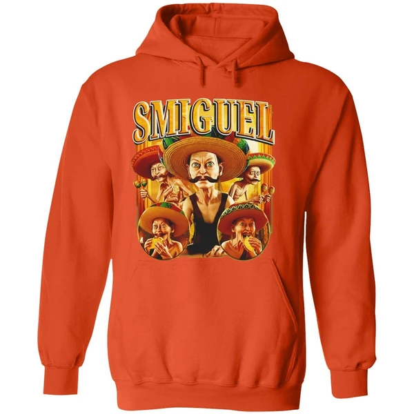 Smiguel Gollum Wearing Sombrero Mustache Lord Of The Rings Parody Hoodie - Image 6