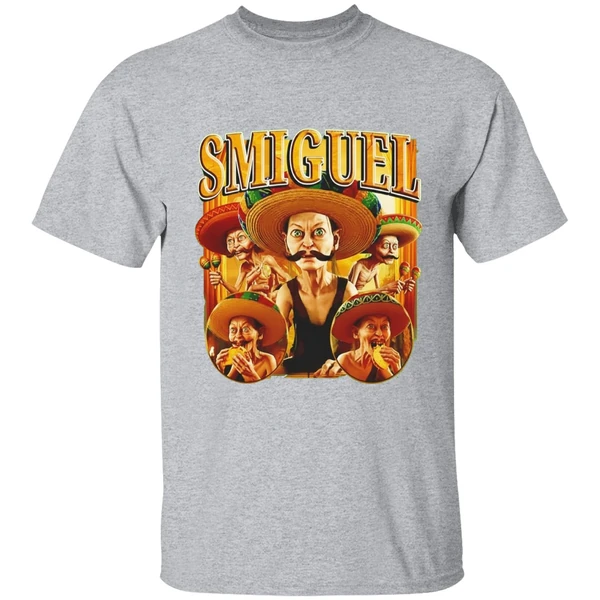 Smiguel Gollum Wearing Sombrero Mustache Lord Of The Rings Parody Shirt - Image 9