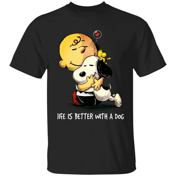 Snoopy And Charlie Brown Life Is Better With A Dog Shirt