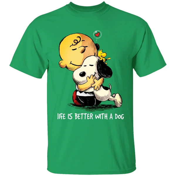 Snoopy And Charlie Brown Life Is Better With A Dog Shirt - Image 2
