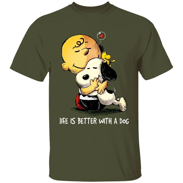 Snoopy And Charlie Brown Life Is Better With A Dog Shirt - Image 4
