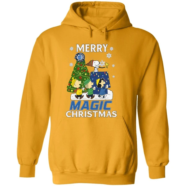 Snoopy And Friends Peanuts Merry Orlando Magic Hoodie