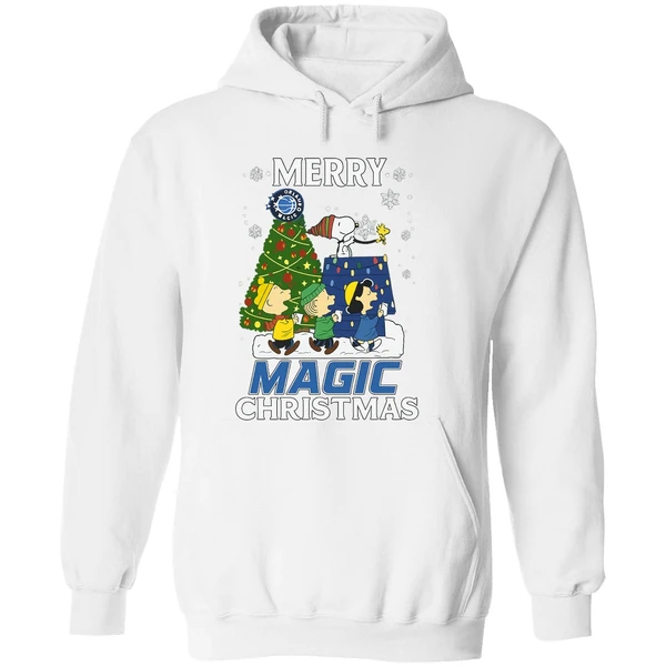 Snoopy And Friends Peanuts Merry Orlando Magic Hoodie - Image 8