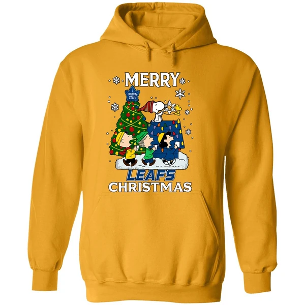 Snoopy And Friends Peanuts Merry Toronto Maple Leafs Hoodie
