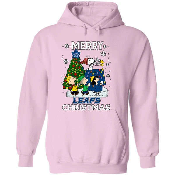 Snoopy And Friends Peanuts Merry Toronto Maple Leafs Hoodie - Image 5