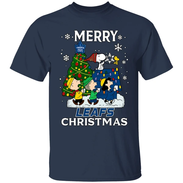 Snoopy And Friends Peanuts Merry Toronto Maple Leafs Shirt - Image 5