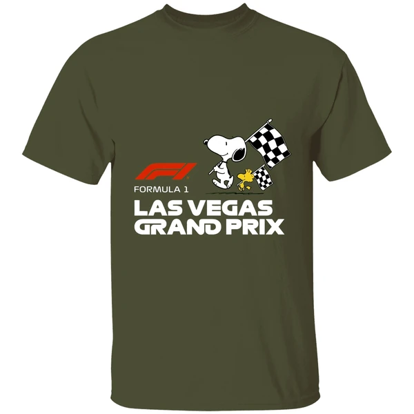 Snoopy And Woodstock Formula Las Vegas Grand Prix Shirt - Image 4