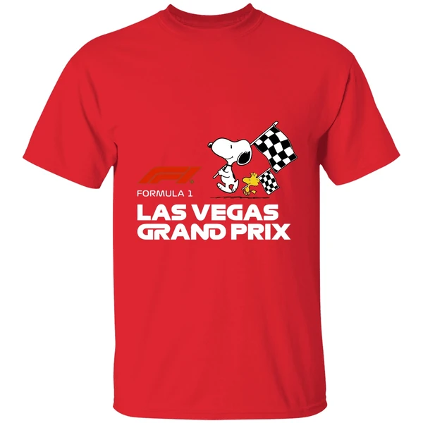 Snoopy And Woodstock Formula Las Vegas Grand Prix Shirt - Image 7