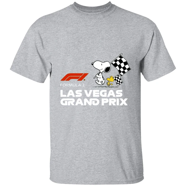 Snoopy And Woodstock Formula Las Vegas Grand Prix Shirt - Image 9