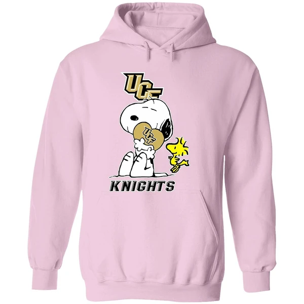 Snoopy And Woodstock Love Ucf Knights Football Hoodie - Image 5