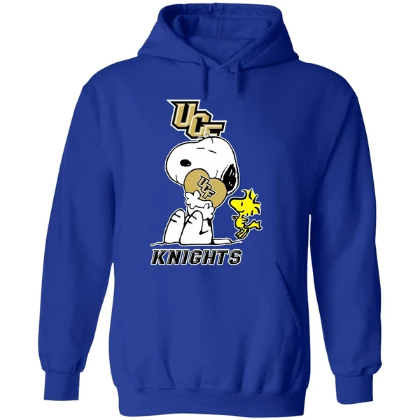 Snoopy And Woodstock Love Ucf Knights Football Hoodie - Image 7