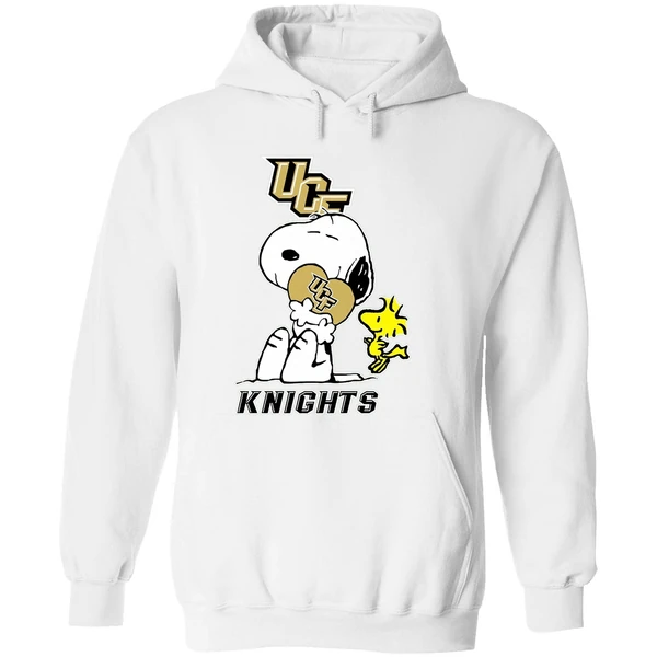 Snoopy And Woodstock Love Ucf Knights Football Hoodie - Image 8