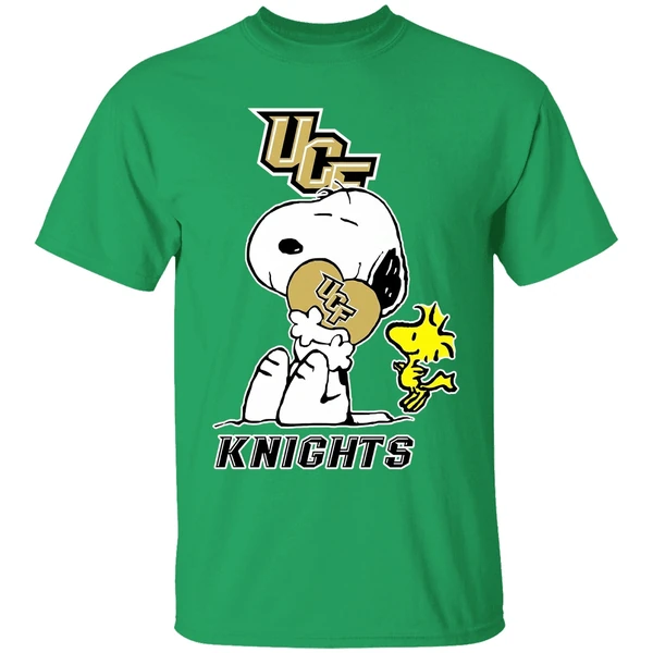 Snoopy And Woodstock Love Ucf Knights Football Shirt - Image 8