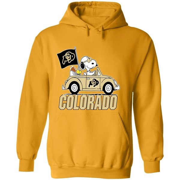 Snoopy And Woodstock Peanut Colorado Buffaloes Hoodie