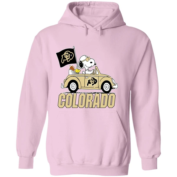 Snoopy And Woodstock Peanut Colorado Buffaloes Hoodie - Image 5