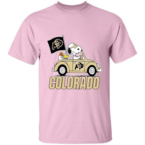 Snoopy And Woodstock Peanut Colorado Buffaloes Shirt - Image 3