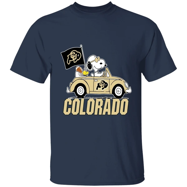 Snoopy And Woodstock Peanut Colorado Buffaloes Shirt - Image 5