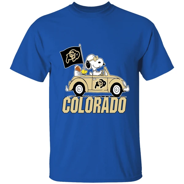 Snoopy And Woodstock Peanut Colorado Buffaloes Shirt - Image 8