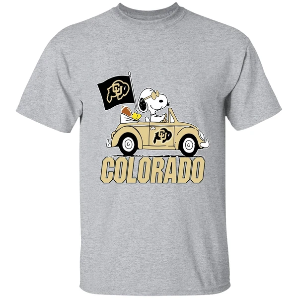 Snoopy And Woodstock Peanut Colorado Buffaloes Shirt - Image 9