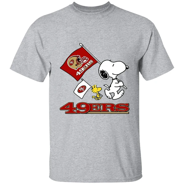 Snoopy And Woodstock San Francisco 49ers Football Shirt