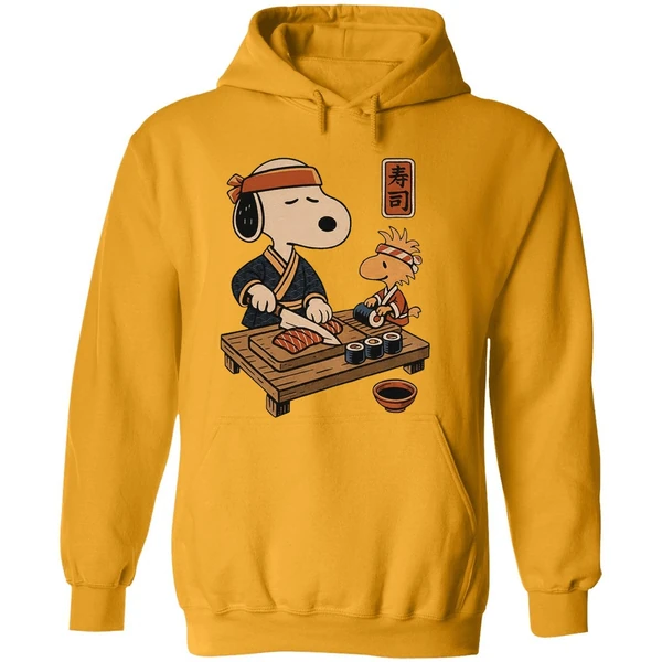 Snoopy And Woodstock Sushi Japan Food Hoodie