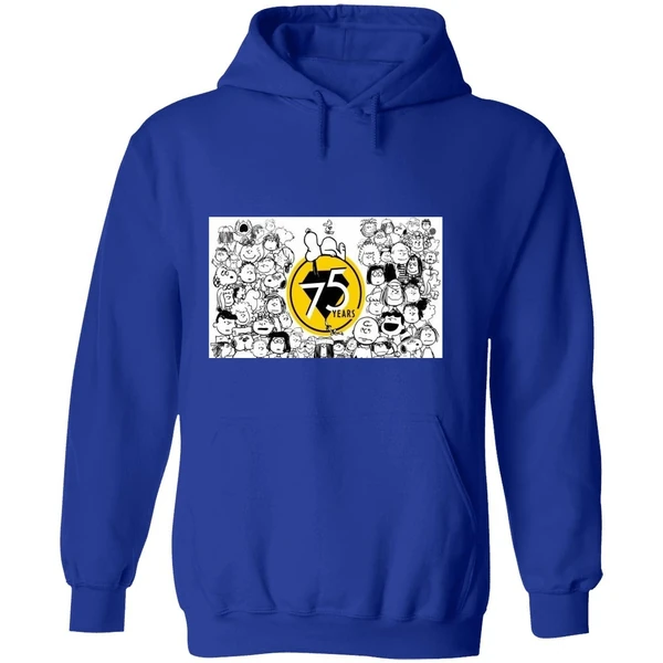 Snoopy Happy 75th Anniversary To The Peanuts Gang Hoodie - Image 7