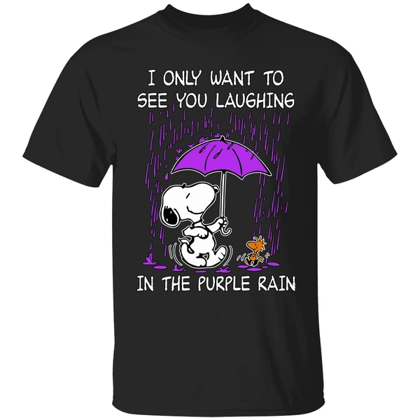 Snoopy I Only Want To See You Laughing In The Purple Rain Shirt