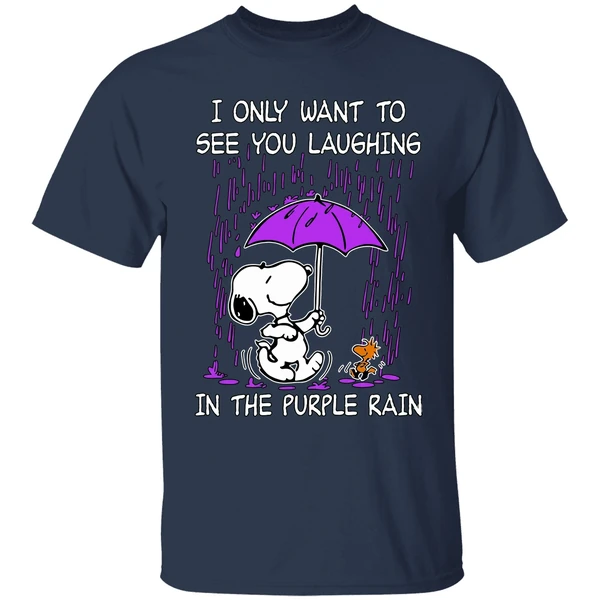 Snoopy I Only Want To See You Laughing In The Purple Rain Shirt - Image 5