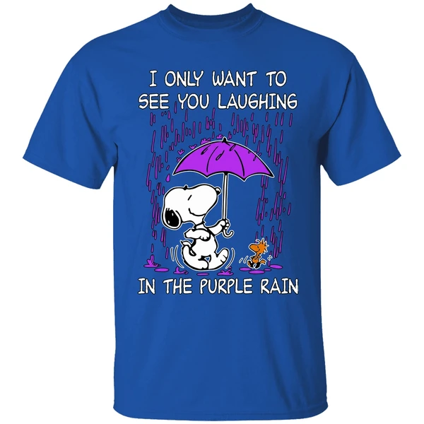 Snoopy I Only Want To See You Laughing In The Purple Rain Shirt - Image 8