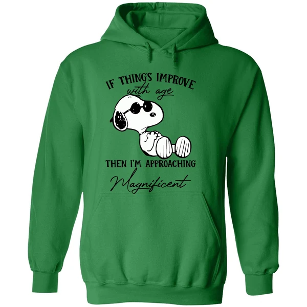 Snoopy If Things Improve With Age Then Im Approaching Hoodie - Image 2