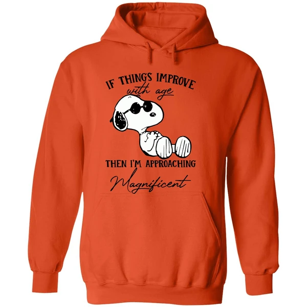 Snoopy If Things Improve With Age Then Im Approaching Hoodie - Image 6