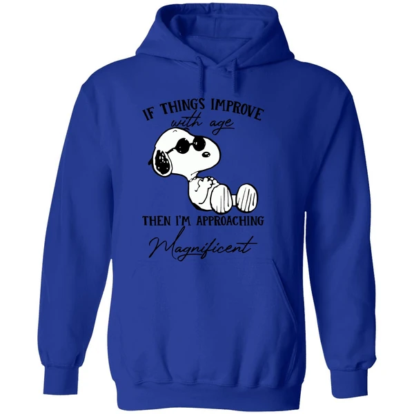 Snoopy If Things Improve With Age Then Im Approaching Hoodie - Image 7