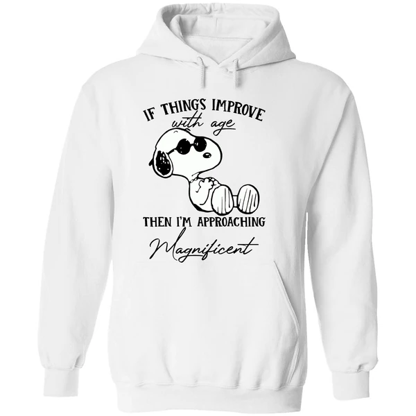 Snoopy If Things Improve With Age Then Im Approaching Hoodie - Image 8