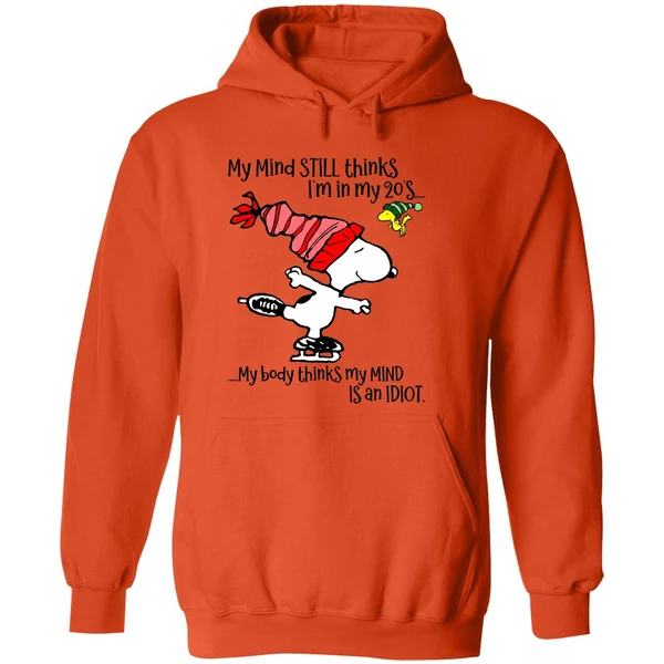 Snoopy My Mind Still Thinks Im In My 20s My Body Thinks My Mind Christmas Hoodie - Image 6