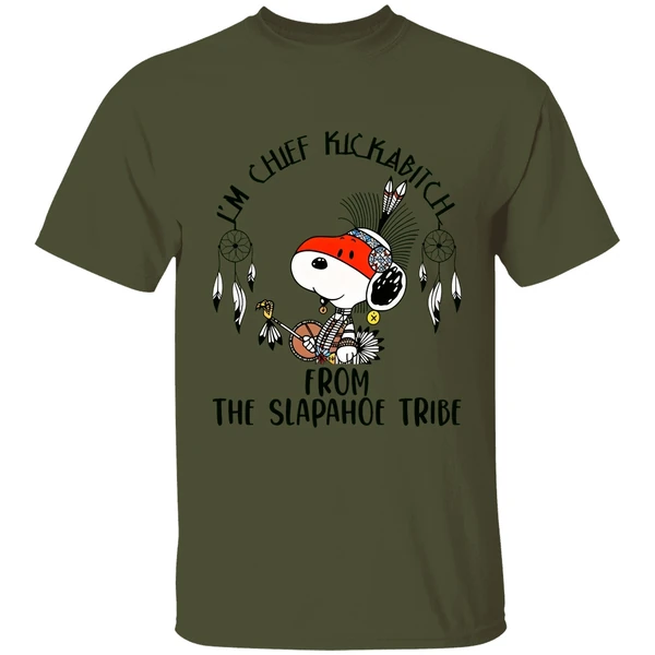 Snoopy Native Im Chief Kickabitch From The Slapahoe Tribe Shirt - Image 9