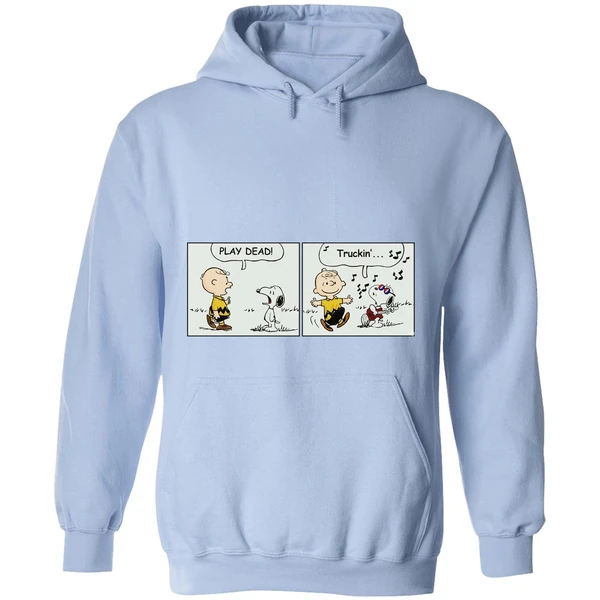 Snoopy Play Dead Charlie Brown Truckin Hoodie - Image 4