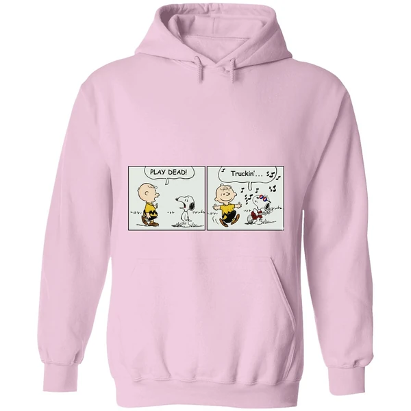 Snoopy Play Dead Charlie Brown Truckin Hoodie - Image 5
