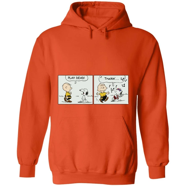 Snoopy Play Dead Charlie Brown Truckin Hoodie - Image 6