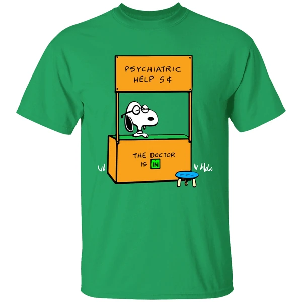 Snoopy Psychiatric Help The Doctor Is In Shirt