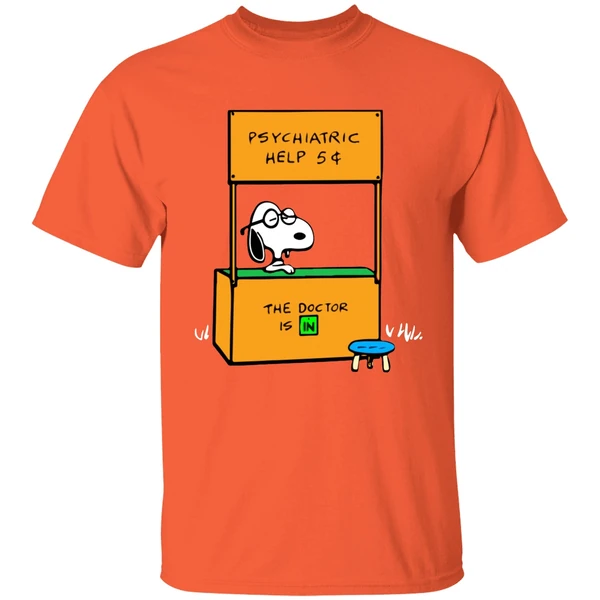 Snoopy Psychiatric Help The Doctor Is In Shirt - Image 5