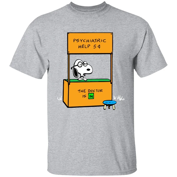Snoopy Psychiatric Help The Doctor Is In Shirt - Image 8